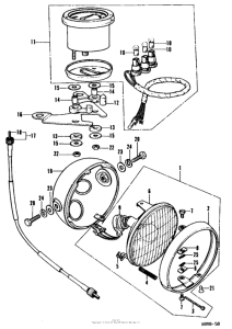 CT70 Headlight + speedometer