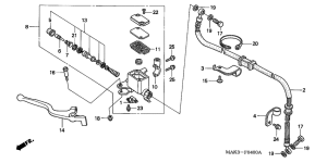 SLR650 Fr. brake master cylinder