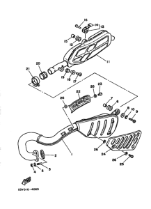 TY250 Выпускной коллектор