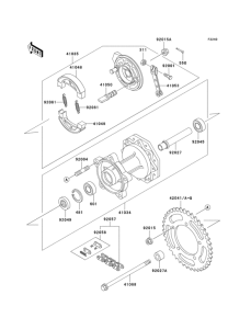 KX60 Rear hub(1 / 2)