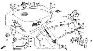 VT600C Топливный бак