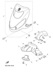 XC125FI Переднее крыло