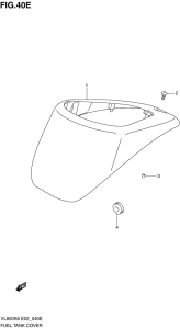 VL800 Крышка топливного бака