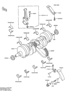 ZX600 Вал коленчатый