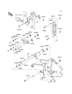 VN900 Подвеска  /  амортизатор