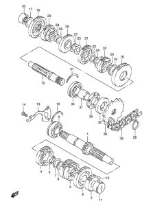 GS500 Трансмиссия