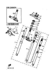 PW50 PW50B Вилка передней оси