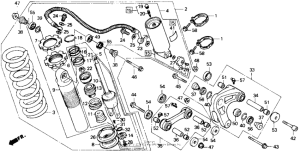 XR250R Shock absorber 86-91