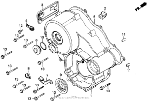 GL1200I Задний кожух картера