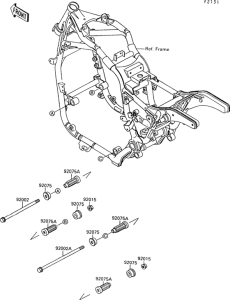 VN1500 Рама ,крепежные детали