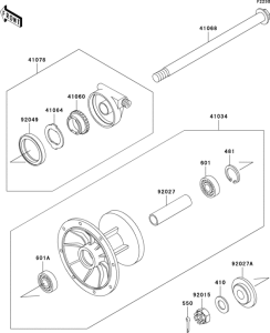 KL650 Переднее колесо