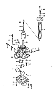 TS125 Carburetor assy
