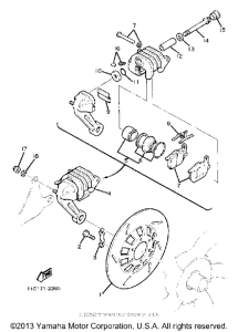 XJ1100 Задний суппорт
