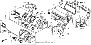 GL1200I 1200i / a fairing wire harness 84-85