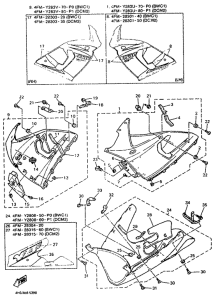 YZF750R Обтекатель 2