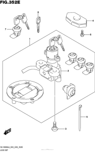 DL1000 (ABS) Lock Set (For Pannir Case)  (Dl1000Al6 E33)