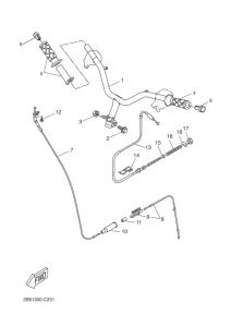 CW50L Steering handle & cable