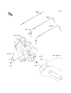 VN1700 Тросы управления