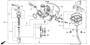 CM125C Carburetor assy