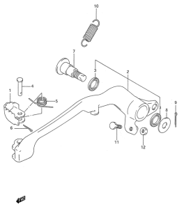 RM250 Передний суппорт