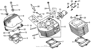 XR100 Cylinder head + cylinder