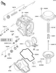 ZX600 Карбюратор в разборе