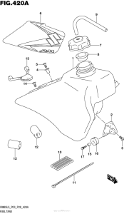 RM85L Топливный бак