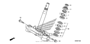 PCX125 Траверса нижняя