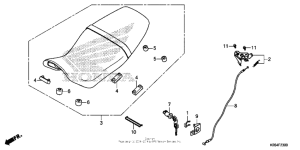 MSX125 Сиденье