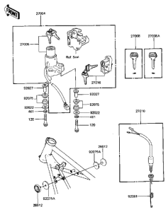 KZ440 Замок зажикания