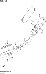 RM-Z450 Muffler comp