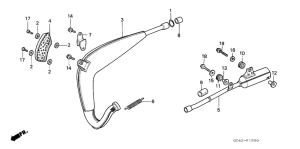 CR80R Глушитель