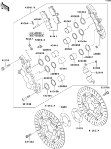 ZR1100 Передний тормоз