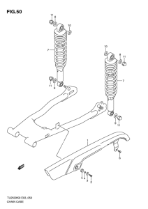 TU250 Кожух цепной передачи