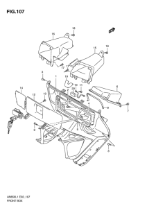 AN650 (ABS) Багажник передний