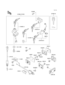 EX250 Замок зажикания
