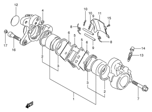 VS800 Передний суппорт