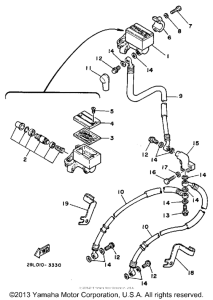RZ350NC Главный тормозной цилиндр