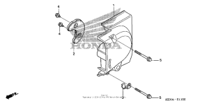 CMX250C Левая задняя крышка картера