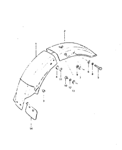 GSX400 Заднее крыло
