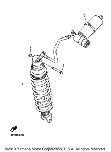 YZF1000RJ Задняя подвеска