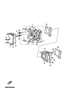 YP125R Цилиндр