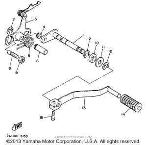 YSR50B Вал переключения