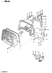GS1100 Задний комбинированный сигнал