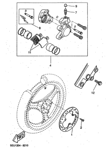 YH50 Front brake. caliper