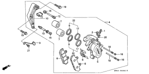 CD250 Передний суппорт