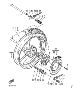 SZR660 Переднее колесо