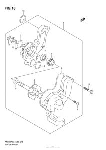 AN400 (ABS) Водяной насос