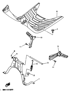 CW50 Stand. footrest