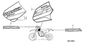 XR250R Наклейки